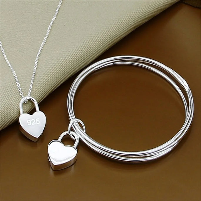 Fine Jewelry Set 925 Sterling