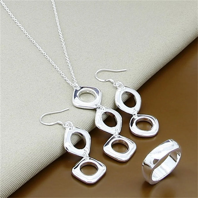 Fine Jewelry Set 925 Sterling
