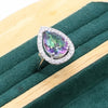 Fine 925 Silver Jewelry Set with Colored Topaz