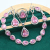 Fine 925 Silver Jewelry Set with Colored Topaz