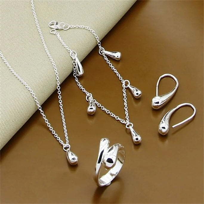 Fine Jewelry Set 925 Sterling