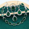 Fine 925 Silver Jewelry Set with Colored Topaz