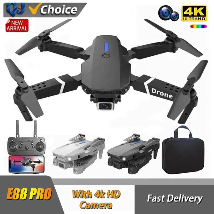 Drone with 4K 1080P Wide Angle HD Camera