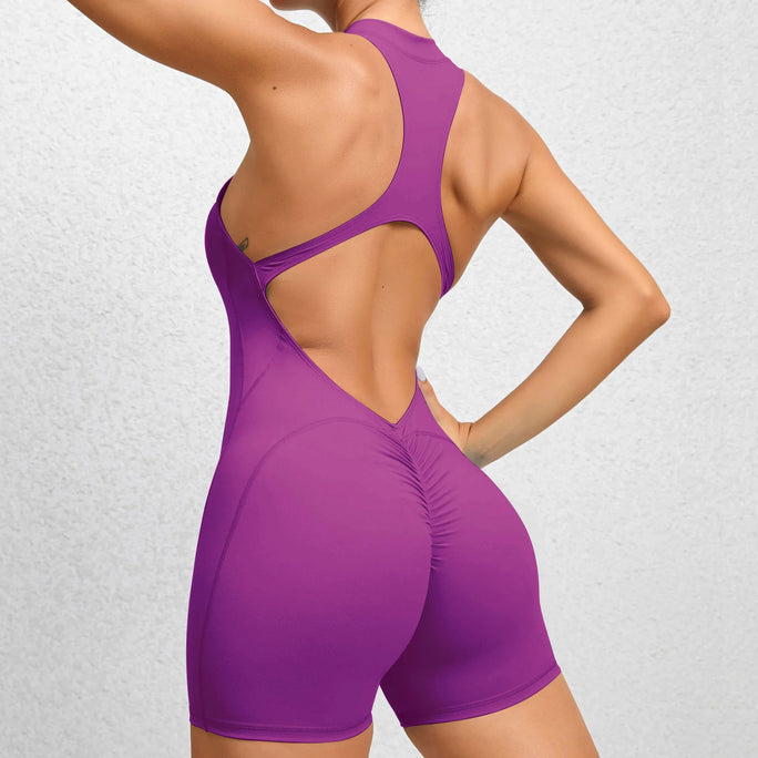 Hot Zipper Fitness Jumpsuit – Built to Move, Made to Flaunt