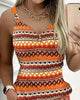 Lässiges Sommerkleid mit Chevron-Print