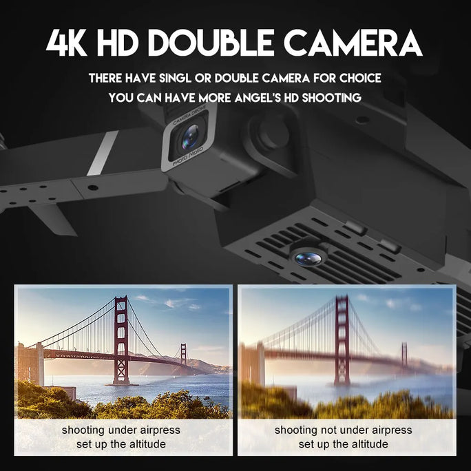 Drone with 4K 1080P Wide Angle HD Camera