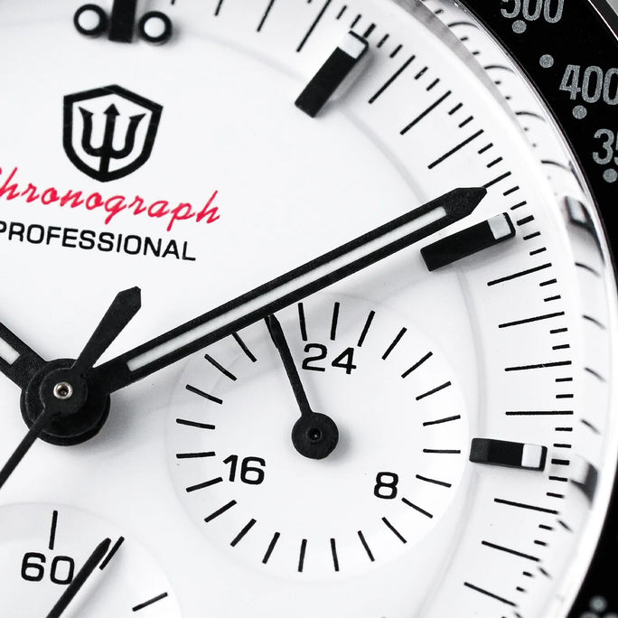 Luxury Quartz Chronograph Watch with Sapphire Glass