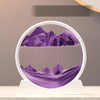 3D Sandscape Moving Sand Art Picture Quicksand Craft Round Glass Deep Sea Liquid Hourglass Flowing Sand Painting Home Decor Gift