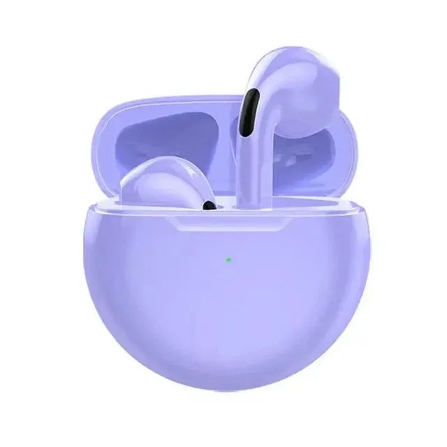 Pro 6 TWS Bluetooth Earbuds - Stereo Sound & Charging Case