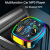 Bluetooth 5.0 FM Transmitter for Cars with USB Charger