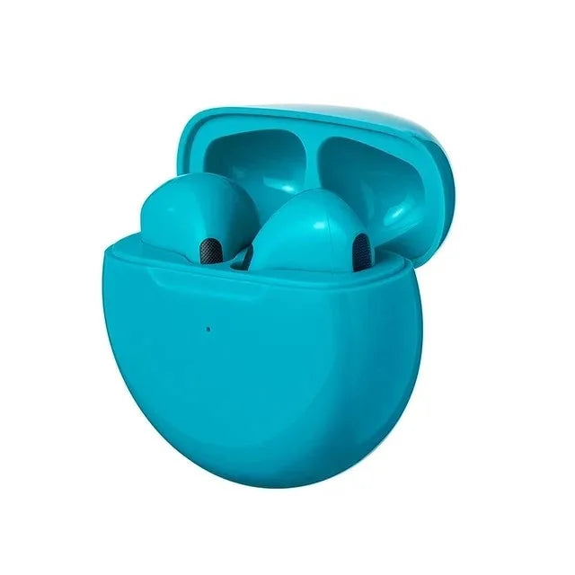 Pro 6 TWS Bluetooth Earbuds - Stereo Sound & Charging Case