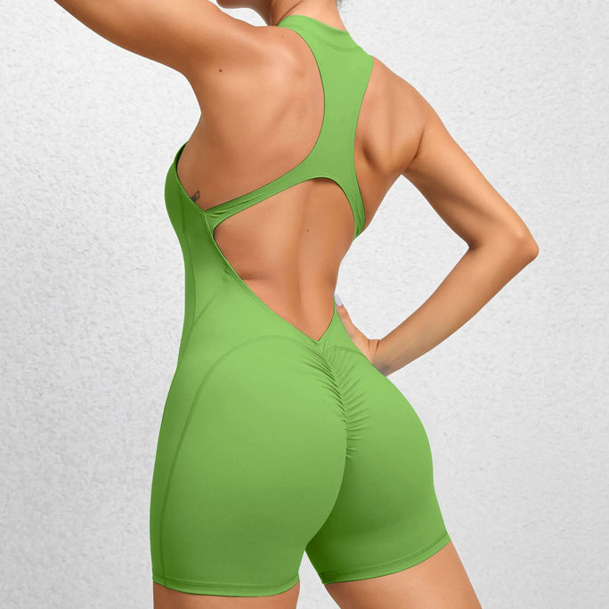 Hot Zipper Fitness Jumpsuit – Built to Move, Made to Flaunt