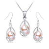 Silver Set, Natural Freshwater Pearl