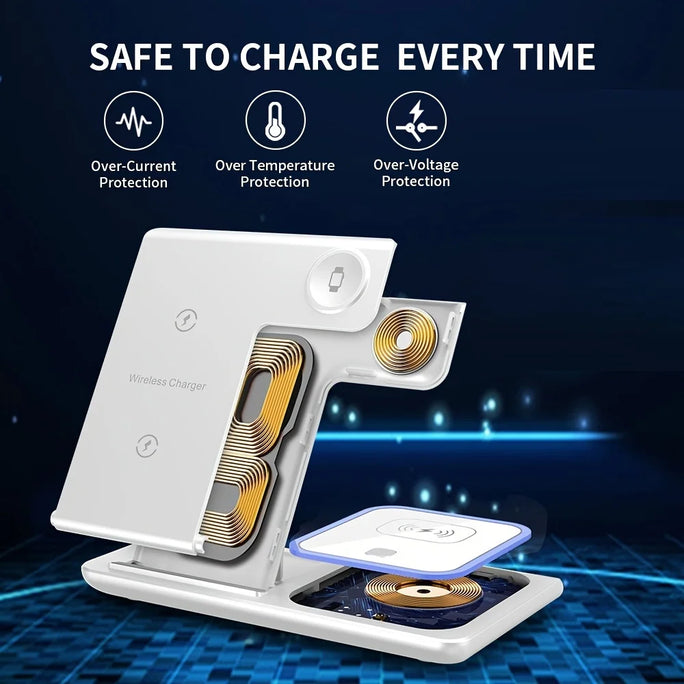 Portable Wireless 3-in-1 Charge .