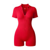 New Color -Short Sleeve Zipper