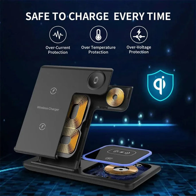 3 In 1 Wireless Charger Stand Pad