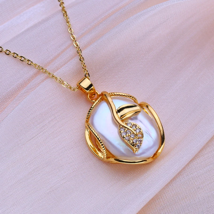 Silver Jewelry Set with Freshwater Baroque Pearls