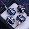 Silver Jewelry Set with Freshwater Baroque Pearls