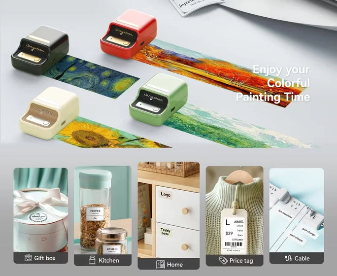 Mini Adhesive Label Printer – Wireless