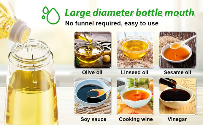 Olive Oil Dispenser Bottle 2-in-1
