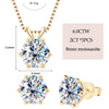 925 Silver Moissanite Jewelry Set