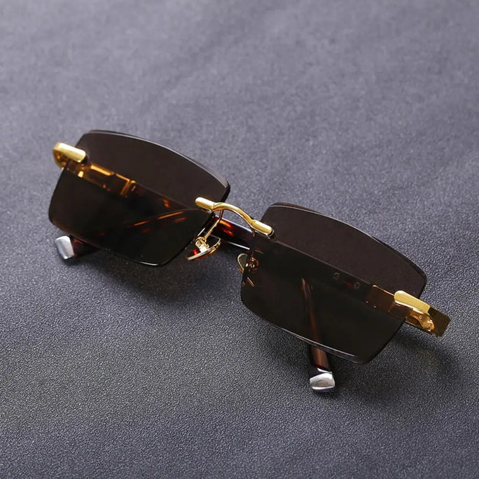 Retro Frameless Men’s Sunglasse