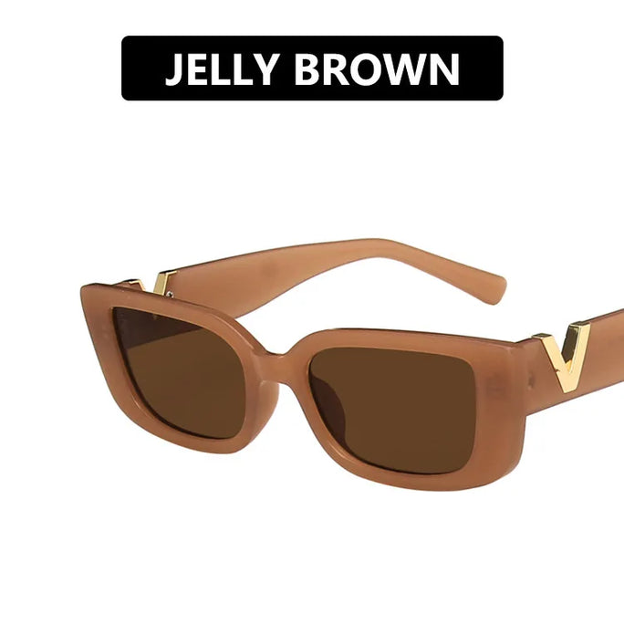 Retro  Rectangle Fashion Sunglasses