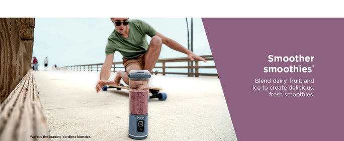 Ninja BC151NV Blast Portable Blender, Cordless, 18oz. Vessel, Personal Blender-for Shakes & Smoothies Leakproof-Lid & Sip Spout