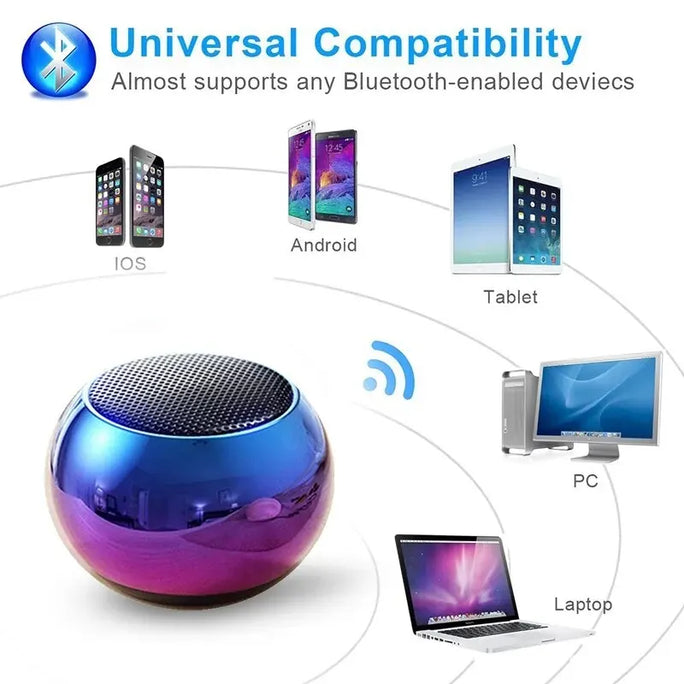 M3 Portable Bluetooth Speaker - Heavy Bass & Compact Design