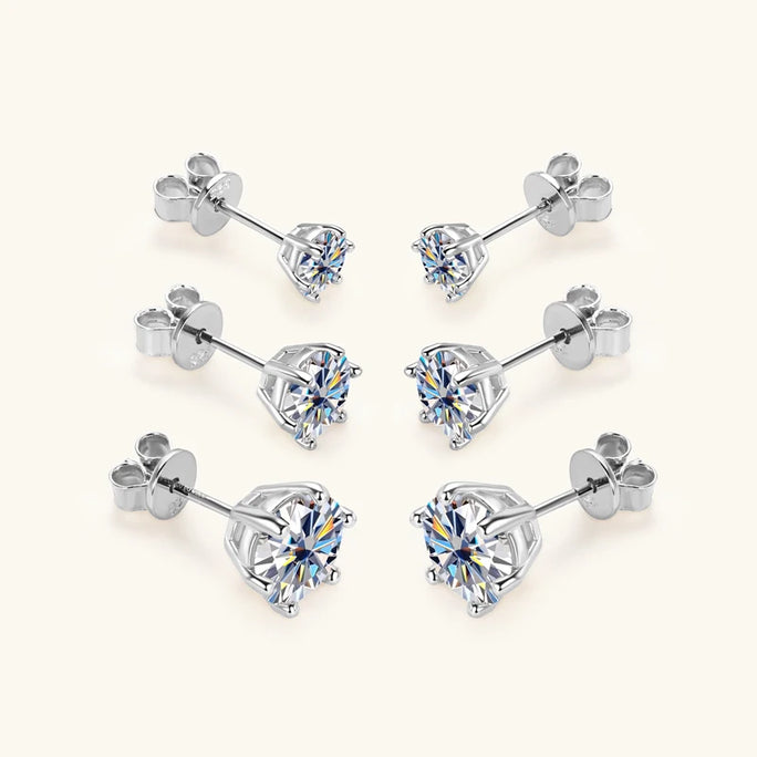925 Silver Moissanite Jewelry Set