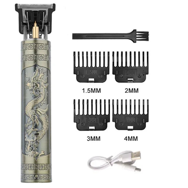 Vintage Electric Hair Trimmer for Men – Rechargeable & Stylish