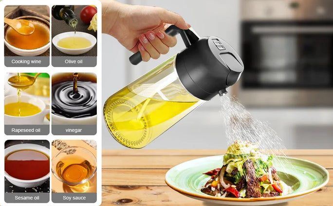 Olive Oil Dispenser Bottle 2-in-1