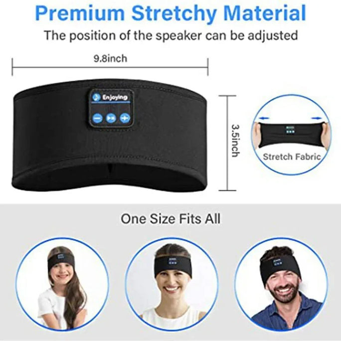 Wireless Bluetooth Headband Earphones - Sports Headphones (Elastic)