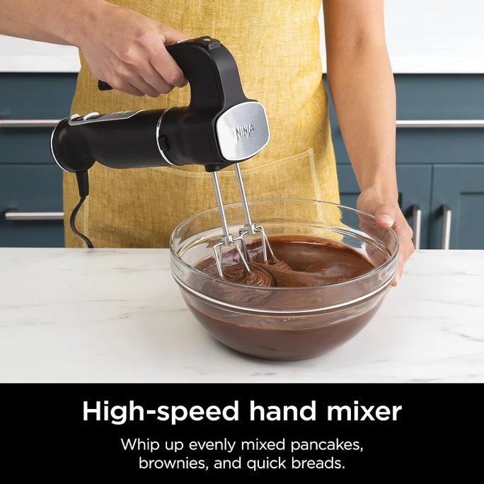 Ninja CI100C Foodi Power Mixer System Immersion Blender and HandMixer Combo, Black