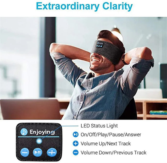 Wireless Bluetooth Headband Earphones - Sports Headphones (Elastic)