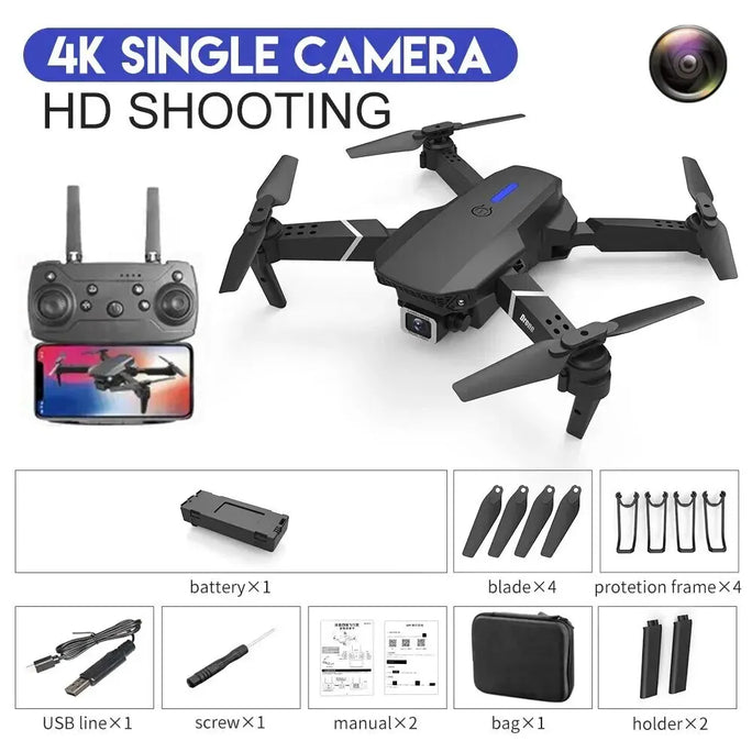 Drone with 4K 1080P Wide Angle HD Camera