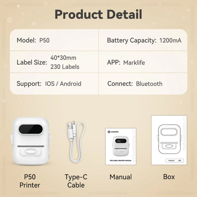 Marklife  Mini Label Printer