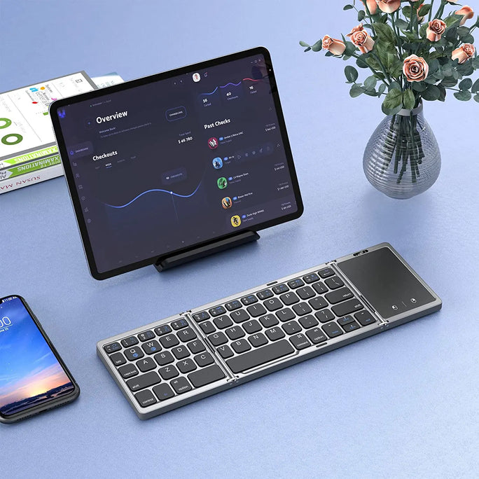 Folding Keyboard Wireless with Touchpad
