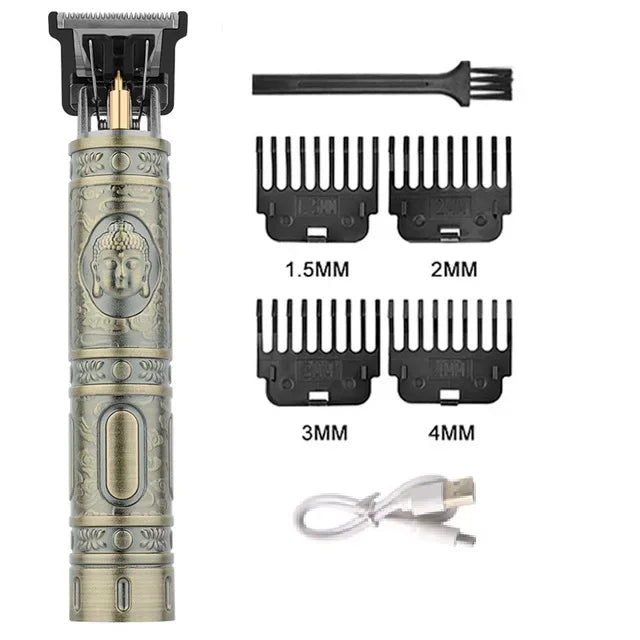 Vintage Electric Hair Trimmer for Men – Rechargeable & Stylish