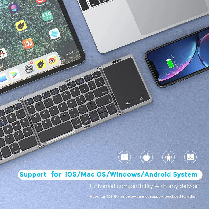 Folding Keyboard Wireless with Touchpad