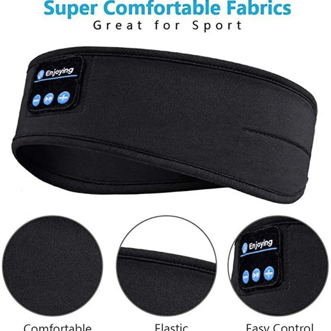 Wireless Bluetooth Headband Earphones - Sports Headphones (Elastic)
