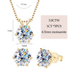925 Silver Moissanite Jewelry Set