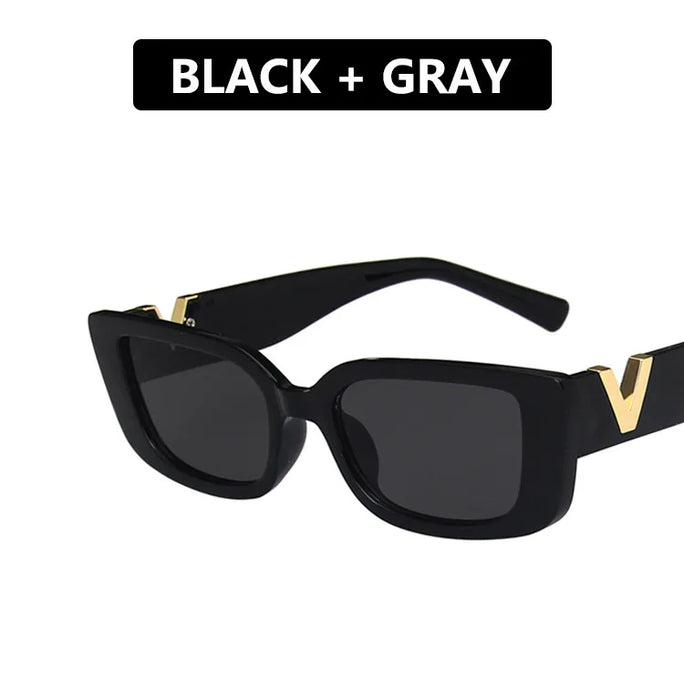Retro  Rectangle Fashion Sunglasses