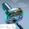 Bluetooth 5.0 FM Transmitter for Cars with USB Charger