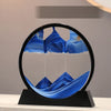 3D Sandscape Moving Sand Art Picture Quicksand Craft Round Glass Deep Sea Liquid Hourglass Flowing Sand Painting Home Decor Gift
