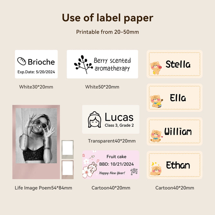 Mini Adhesive Label Printer – Wireless