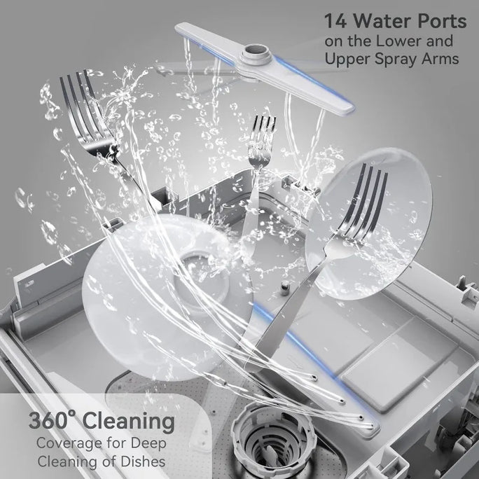 Compact Power: Portable Countertop Dishwasher