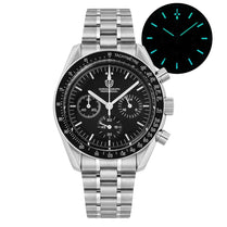 Luxury Quartz Chronograph Watch with Sapphire Glass