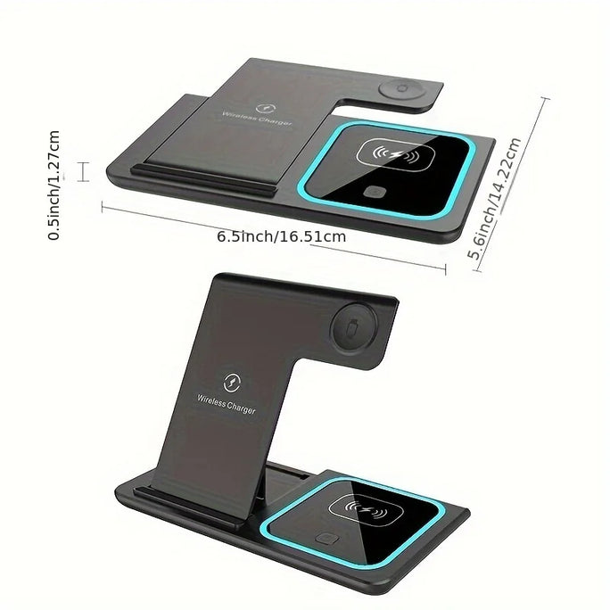 Portable Wireless 3-in-1 Charge .