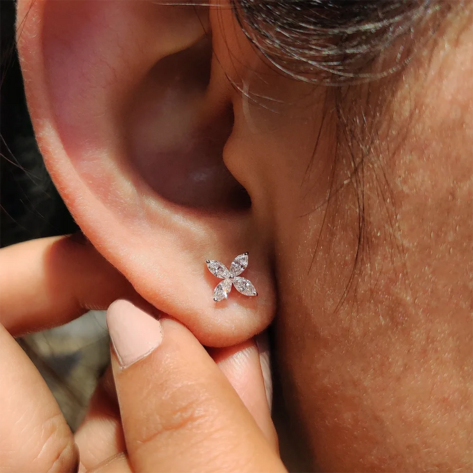 Butterfly Moissanite Jewelry Sets